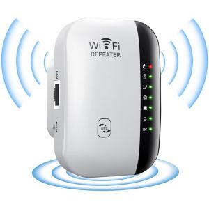 Wifi R&eacute;p&eacute;teur 300Mbps, Extender Wifi, 2.4Ghz Antennes Int&eacute;gr&eacute;es Norme, Wireless Mini Repeater, Protection Wps, Supporte Le Mode R&eacute;p&eacute;teur/Routeur/Ap[Z179] - Neuf