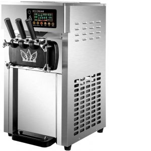 Sorbeti&egrave;re SIHAO 3 litres haute capacit&eacute; Conception &agrave; double chambre avec s&eacute;lection de 2+1 parfums Panneau de commande LCD intelligent - Neuf