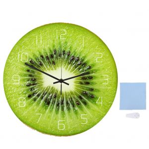 HJLIAN Horloge murale innovante a motif de kiwi pour la maison, le salon, le bureau - Neuf