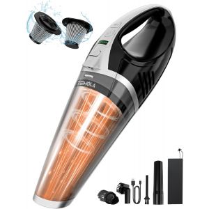 Handheld Vacuum Cleaner, 15000Pa/1000Pa 2 Speeds Mini Cordless Vacuum Cleaner With Led, Multifunctional Powerful Car Vacuum Cleaner With Washable Hepa Filter For Sofa Home Car Office - Neuf