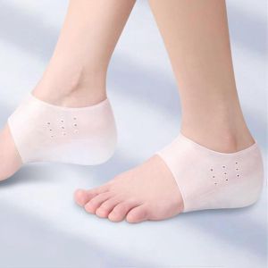 Invisible En Silicone Augmentation De La Hauteur Des Semelles, De Silicone Coussin De Talon, Unisexe Blanc, 4.33 X 2.28 Pouces, Confortable Ascenseur - Neuf