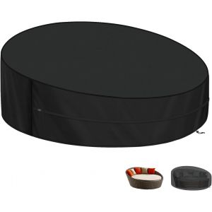 Ulteronixshop-Housse De Protection Canap&eacute;-Lit Rond 230x90/50cm B&acirc;che Lit De Jardin, Housse Imperm&eacute;able Pour Lit De Jardin, Couverture De Lit De Jardin, Anti-Uv, 420d Oxford Housse Canape-Lit Exterieu - Neuf