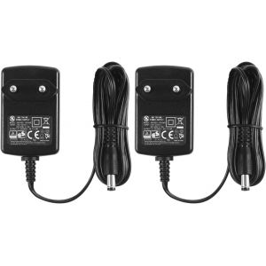 Lot de 2 Adaptateur d'alimentation DC 9V 1,5A, fiche 5,5mm x 2,1mm, Centre N&iquest;&iquest;gatif - Neuf