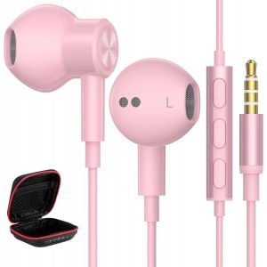 ERYI-Ecouteurs Filaire Pour Xiaomi Redmi Note 12 Pro+ 11 12S 11 Pro 13C,Magnétique Écouteurs Intra-Auriculaires Oreillettes Filaires Avec Micro Anti-Bruit Casque Pour Samsung A15 A14 A04S A13 Poco X5 - Neuf