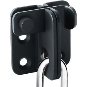 Serrure De Portail, Verrou De Porte, Verrou De Portail, Petit Cadenas Pour Portails En Bois, Abri De Jardin, Armoire, Cage Pour Animaux, Acier Inoxydable Noir Mat - Neuf