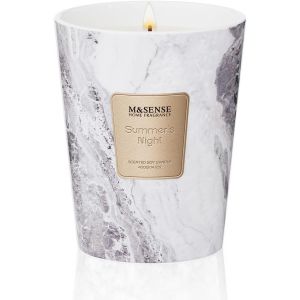 Bougie parfum&eacute;e 400g|Nuit d'&eacute;t&eacute;|75h de combustion |Bougie Decorative naturelles en cire de soja|Aromath&eacute;rapie relaxante|Cadeau pour femme & homme,Modern Marble Jar - Neuf