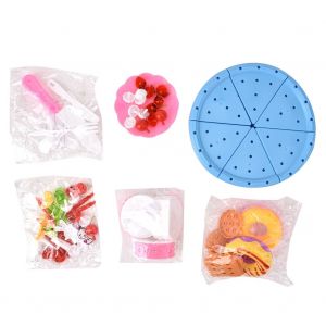 Jeu De Simulation De Gateau D'anniversaire Aux Fruits, Jeu Educatif A Faire Soi-Meme, Pour Enfants (Bleu) - Neuf