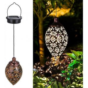 Projecteur D'art En Fer Forgé Creux Pour Jardin, Luminaire Suspendu Pour L'extérieur, Le Jardin Et La Cour - Neuf