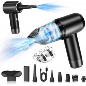 lbgwp60-Aspirateur Voiture 15000Pa, 3 In 1 Portable Mini Aspirateur A Main Avec Filtre Hepa, Brushless Aspirateur Voiture Sans Fil Puissant Avec Deux Options D'Aspiration, Pour La Voiture, Maison - Neuf