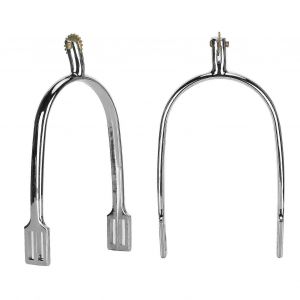 Éperons De Cheval En Alliage De Zinc Englishstyle Riding Horse Accessory Avec Rotule En Cuivre Rotative A-B - Neuf