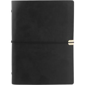 Chenquansarl-Carnet De Notes Rechargeable A5, Journal De Voyage En Cuir, Carnet Bullet Journal Ligné 80 Pages, Journal À Spirale Intime Vintage Pour Bureau, Maison, École, Travail (Noir) - Neuf