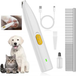 Jgd-Tondeuse Patte Chien Entre Coussinets, Tondeuse Pour Chien Rechargeable Par Usb, Tondeuse Chien Faible Bruit, Tondeuse &Agrave; Pattes &Eacute;lectrique Pour Animaux De Compagnie, Pour Pattes Yeux Oreilles Cro - Neuf