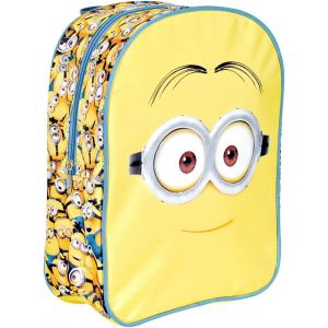 Petit Sac à Dos pour Enfants Moi Moche et Méchant - Cartable Scolaire Jaune Les Minions - Sac pour École Loisirs Sorties Sport - Beau Léger et Résistant - Zip de Fermeture - 31x24x10 cm - Perletti - Neuf