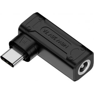 ChenQuanSarl-Adaptateur 140W 100W Pr Cc 5.5X2.5Mm Entr¿e Vers Usb-C Type-C Coud¿ ¿ 90 Degr¿s Adaptateur De Chargeur Pour T¿l¿phone Portable - Neuf
