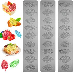 Subzonal-Lot De 5 Moules En Silicone En Forme De Feuille Pour Pâtisserie, Savon, Bonbons, Décoration De Gâteaux, Cuisine, Fête D'anniversaire, Fête De Bébé, Dessert (C) - Neuf