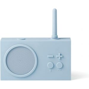 Tykho 3 Enceinte Bluetooth Portable Et Poste Radio Fm, Etanche Avec Batterie Rechargeable - Bleu Clair[Z191] - Neuf