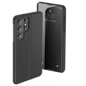 &Eacute;tui de Protection pour Galaxy S26 Ultra Clear View avec Support Vid&eacute;o Noir - Neuf