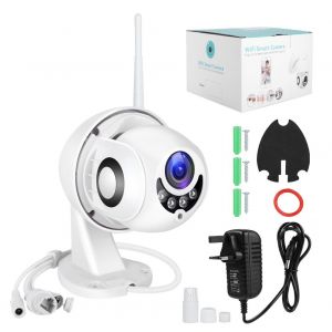 Camera de securite Wi-Fi HD 1080p, resistante aux intemperies, vision nocturne IP sans fil, 100-240 V, Royaume-Uni - Neuf