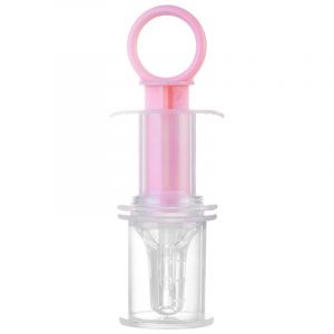 Lot De 2 Seringues D'alimentation Orale Roses Pour Bébé Avec Embout Tétine - Neuf