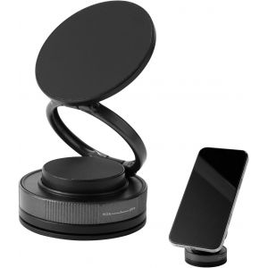 Support Magn&eacute;tique T&eacute;l&eacute;phone sous Vide pour Voiture, Support &agrave; Ventouse R&eacute;glable &agrave; 360&deg; Magn&eacute;tique Puissant pour Iphone et Tous Les Smartphones (Noir) - Neuf