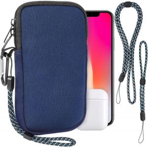 Housse Universelle Smartphone, Pochette De Protection En Durable N&eacute;opr&egrave;ne Pour T&eacute;l&eacute;phone Portable Sacoche De Protection Avec Mousqueton Et Dragonne Compatible Avec Iphone 13 14 15 [POP940420] - Neuf