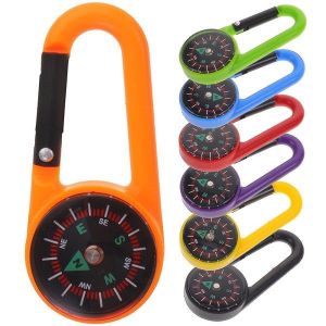 Lot De 12 Boussoles À Mousqueton Portables - Couleurs Assorties Pour Les Aventures En Plein Air, La Randonnée, Le Camping Et Plus Encore ! - Neuf