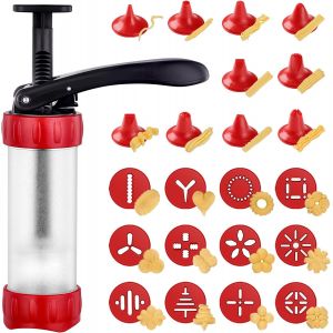 Chenquansarl-Presseptisseriepresseptisserieavec12pochoirset10douillesseringuegarnirpourfairedesbiscuitsdiycuiredeschurrosetdcorerdesgteauxrouge - Neuf