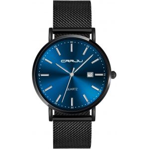 Montre &Agrave; Quartz Pour Homme Gar&ccedil;on,Montre Bracelet D'affaires &Eacute;toil&eacute;,Montre Bracelet En Alliage D'acier Inoxydable,Miroir En Verre Min&eacute;ral,Bracelet En Acier Inoxydable - Neuf