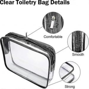 Protection de l'environnement Sacs cosm&eacute;tiques Pvc Trousse de toilette Trousse de maquillage Femmes Voyage - Neuf