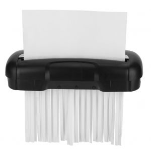 Destructeur de documents electrique 220 V pour la maison et le bureau, pour la decoupe et la destruction de papier et de cartes de credit (prise UE) - Neuf