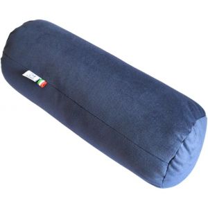 Kalanka-Oreiller Cervical Cylindrique Pour Le Cou, Le Dos Et Les Jambes 40x15 Cm Fabriqué En Italie Avec Housse En Tissu Résistant À L'eau Et Aux Taches Bleu - Neuf
