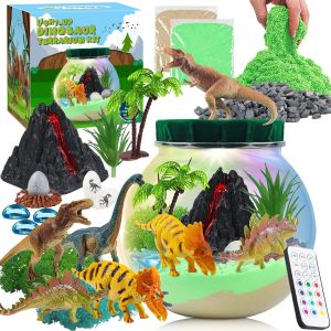 La Sirène Bricolage Terrarium Craft Set Avec Minuterie Télécommande Et Lumières Colorées, Veilleuse Diy Kids, Ensemble Éducatif Artisanat, Cadeau Fille Pour Enfants - Neuf