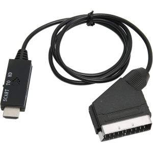 Câble de Conversion péritel vers HDMI,Adaptateur péritel vers HDMI1.3 supportant 1080P/720P,Adaptateur péritel pour convertisseur Audio-vidéo avec câble d'alimentation Micro-USB - Neuf