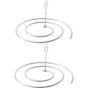 Ventes promotionnelles [Paquet de 2] Porte-draps de lit,&eacute;conomiseur d'espace,s&eacute;choir multifonction en spirale,en acier inoxydable 304,cintres pour le s&eacute;chage des draps de lit - Neuf