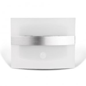 Applique Murale Led 1,7 W &Agrave; D&eacute;tecteur De Mouvement, Aliment&eacute;e Par Piles, Blanc Chaud - Neuf