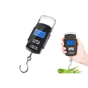Balance De P&ecirc;che Num&eacute;rique Avec Poign&eacute;e, Capacit&eacute; De Pes&eacute;e Jusqu'&agrave; 50 Kg, &Eacute;cran Lcd, &Eacute;quipement De P&ecirc;che Portable - Neuf