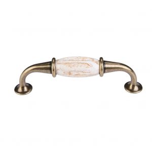 Poignee de porte d'armoire en ceramique a motif de marbre, quincaillerie de meuble #04 - Neuf