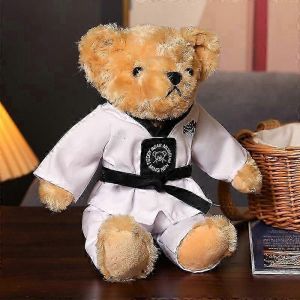 GaiBoSi Peluche ours en peluche Taekwondo, jouets ours en peluche pour enfants et filles, jouets ours en peluche, poupées ours en pelucheA - Neuf