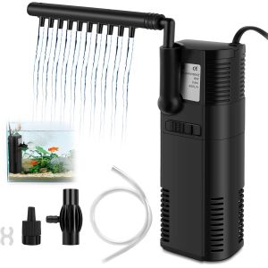 Letnerny-Filtre Intérieur Filtre Interne Pompe Filtre Pour Aquarium 2/6w 300/450l (450l) - Neuf