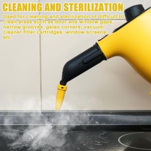 SUBZONAL-Lot de 10 accessoires pour nettoyeur vapeur K&auml;rcher SC1 SC2 SC3 SC4 SC5, accessoires pour brosse ronde K&auml;rcher grande buse, brosse &agrave; joints, brosse ronde, nettoyeur &agrave; vapeur, brosse de netto - Neuf