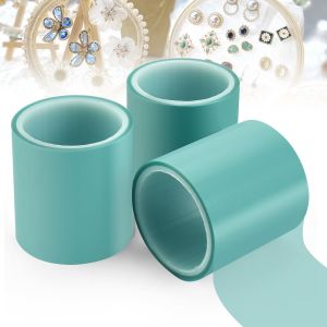 Jexnovashop-3 Pcs Ruban Adh&eacute;sif Pour R&eacute;sine &Eacute;poxy, 5m*5cm Ruban Adh&eacute;sif Pour Uv Rouleaux Adhesif Sans Trace Ruban De Pour Moulage En &Eacute;poxy Ruban R&eacute;sine Anti Fuite Pour Bijoux Cadre Artisanat Diy - Neuf
