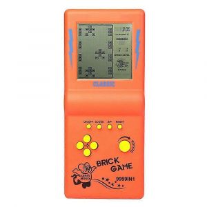 Console De Jeu En Briques Avec &Eacute;cran De 3,5 Pouces, Jeu Classique, Puzzle Nostalgique, Jouets Pour Enfants, Orange - Neuf
