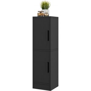 Ulteronixshop-Petit Meuble de Rangement pour Salle de Bain, Meuble d'angle &eacute;troit avec &eacute;tag&egrave;re r&eacute;glable, Solution de Rangement Peu encombrante pour Toilettes, buanderie WBS002B - Neuf