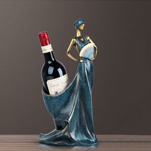 (Les Femmes) Porte-Bouteille De Vin, Un Comptoir De Stand Et De Table De Salle À Manger En Rack, Pièce Maîtresse Ornements Pour La Salle De Séjour, Cuisine, Étagère De Rangement, Un - Neuf