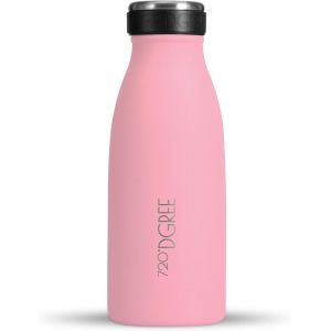 Gourde Acier Inoxydable ""Milkybottle"" - 350ml, Rouge | Bouteille Isotherme D'eau | Rev&ecirc;tement Durable Parfaite Pour Enfants, Sport, L'ecole | Isol&eacute;e Qualit&eacute; Sup&eacute;rieure - Neuf