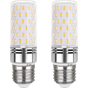 Kal-Ampoule Led E27 12w Blanc Neutre 4000k 1450lm, 84 Leds, Équivalent Lampe Halogène E27 100w, Ac 220v, Ampoule Led Mais E27 Neutre Pour Plafonnier, Non-Dimmable, Lot De 2 - Neuf