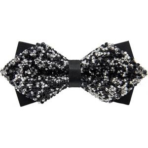 Le N?ud Papillon Pour Les Hommes, Pré Liée À Paillettes De Diamant Bowties Réglables En Longueur De Partie De Banquet De Mariage Cadeau - Neuf