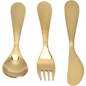 Chicslick-Couteau Fourchette Cuillère Ensemble, Or 304 Acier Inoxydable Cuisine Vaisselle Ensemble Fourchette Cuillère Couteau Doré Couverts Ensemble,Couverts En Acier Inoxydable Pour Enfant[X1640] - Neuf