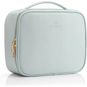 &agrave; Maquillage Femme Voyagede Toilette FemmeFaux Cuir Vanity FemmeImperm&eacute;able Vanity Valise &Eacute;tanche avec Pinceaux Pochette Compartiment - Neuf