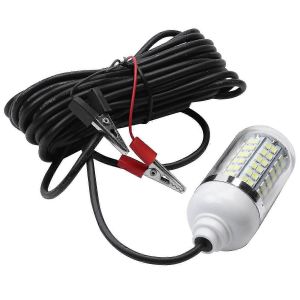 12v 15w Lampe De P&ecirc;che 108pcs 2835 Led Lumi&egrave;re De P&ecirc;che Sous-Marine Leurres D&eacute;tecteur De Poissons Lampe Attire Crevettes Calmar Krill (Lumi&egrave;re Blanche + Blanche) Js - Neuf